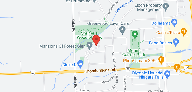 map of 514 -  8111 FOREST GLEN Drive